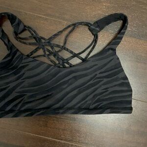 lululemon athletica Black Zebra Sports Bra